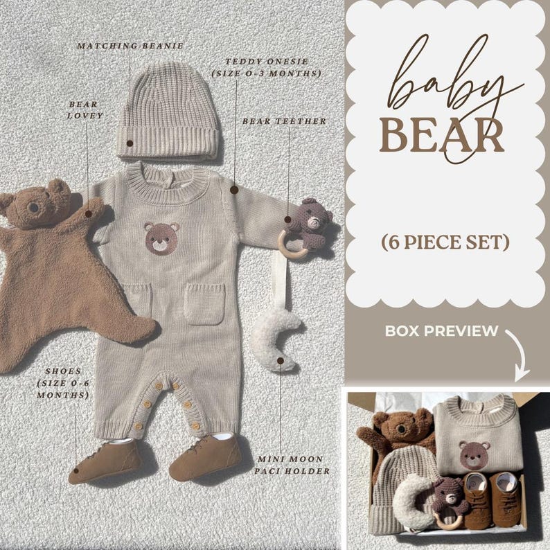 Baby Gift Box Set, Personalized Gift, Gender Neutral Baby Gift, Baby Shower Gift Basket, Newborn Boy/girl Gift, Welcome New Baby - Etsy